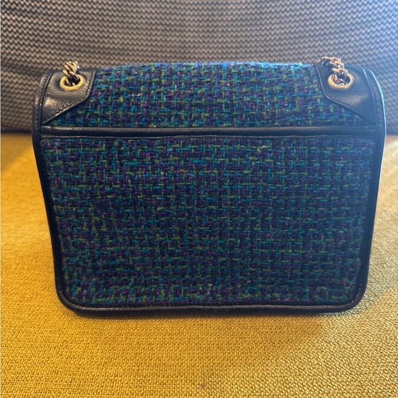 Yves Saint Laurent Tweed Calfskin Matelasse Monogram Niki Bag - Picture 2 of 16